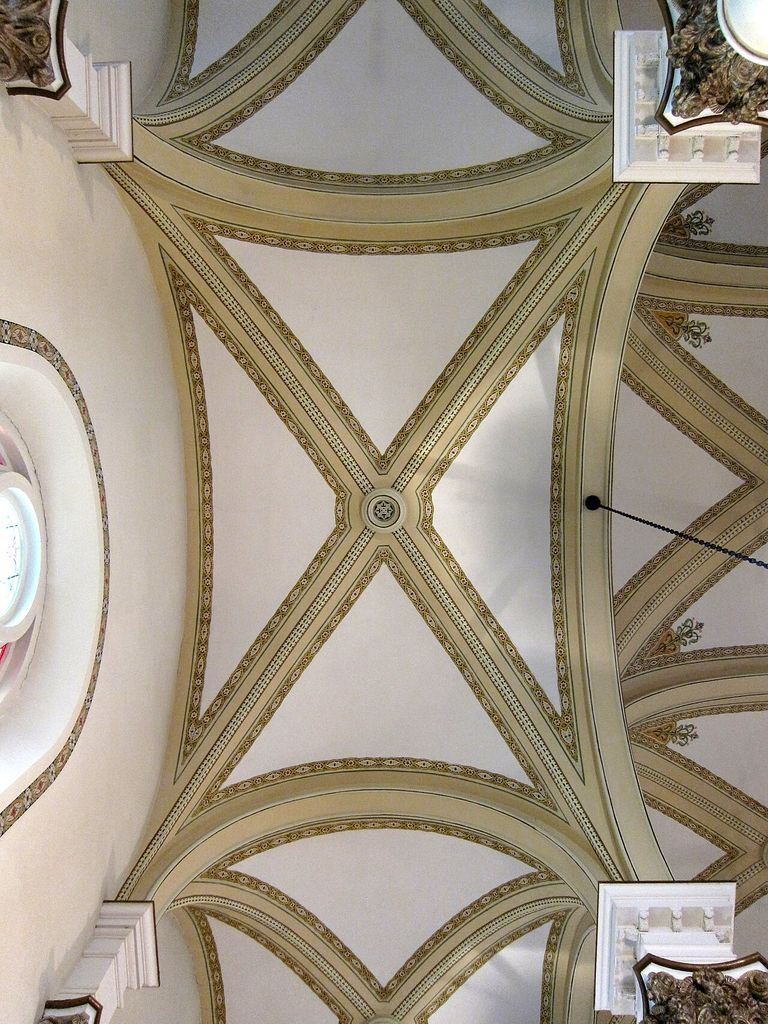 Saint John the Baptist Church (Maria Stein, Ohio) - interior, groin vault, an architectural view.