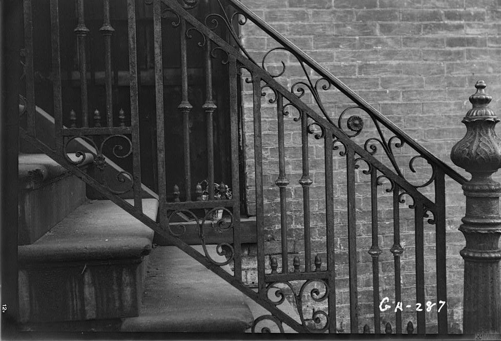 Title Iron Balustrade at 203 East York Street, 203 East York Street, Savannah, Chatham County, GA Contributor Names Historic American Buildings Survey, creator Created / Published Documentation compiled after 1933….