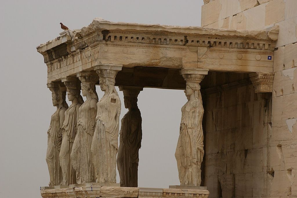 The Caryatid Porch of the Erechtheion, Athens.