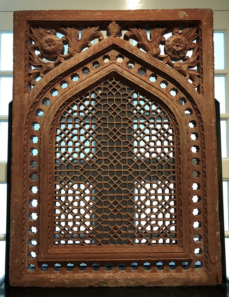 Panel screen from Mughal period Agra (India), late 17th century