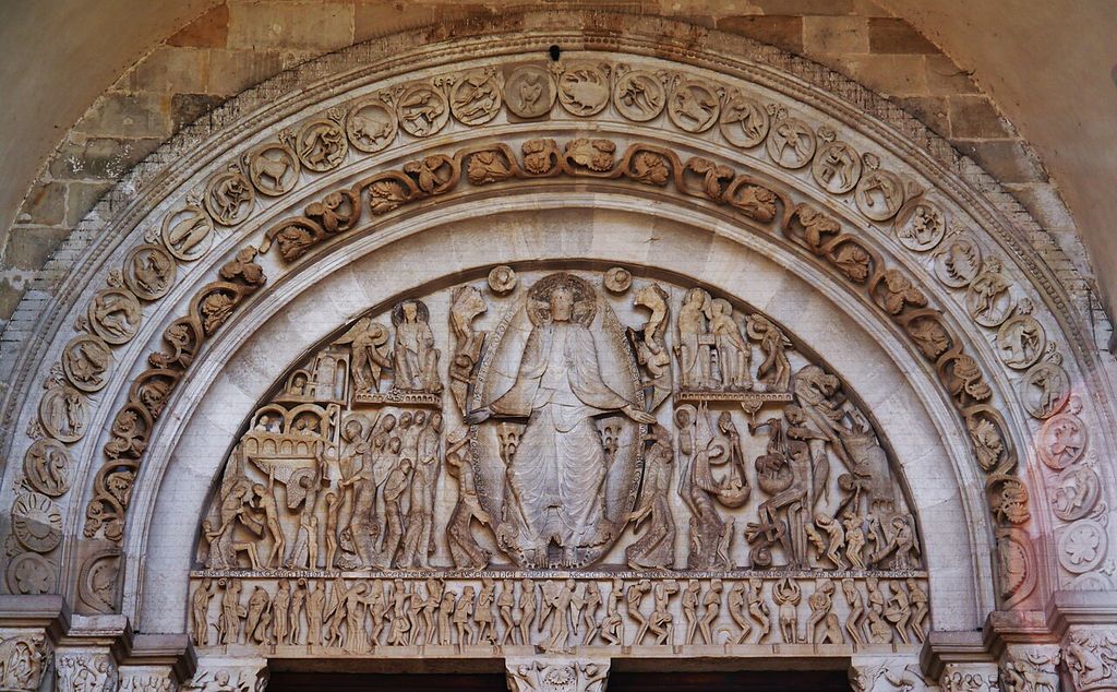 Tympanum of bthe Portal of the Cathedral of St.