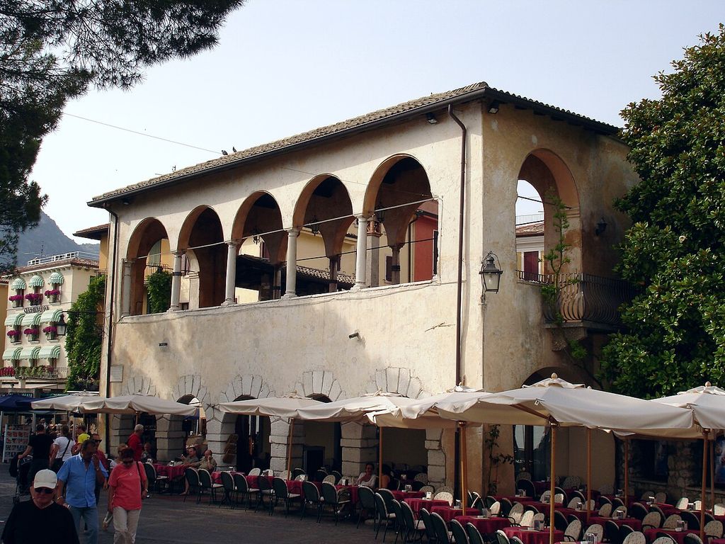 Belvedere in the town of Garda , Italy.
