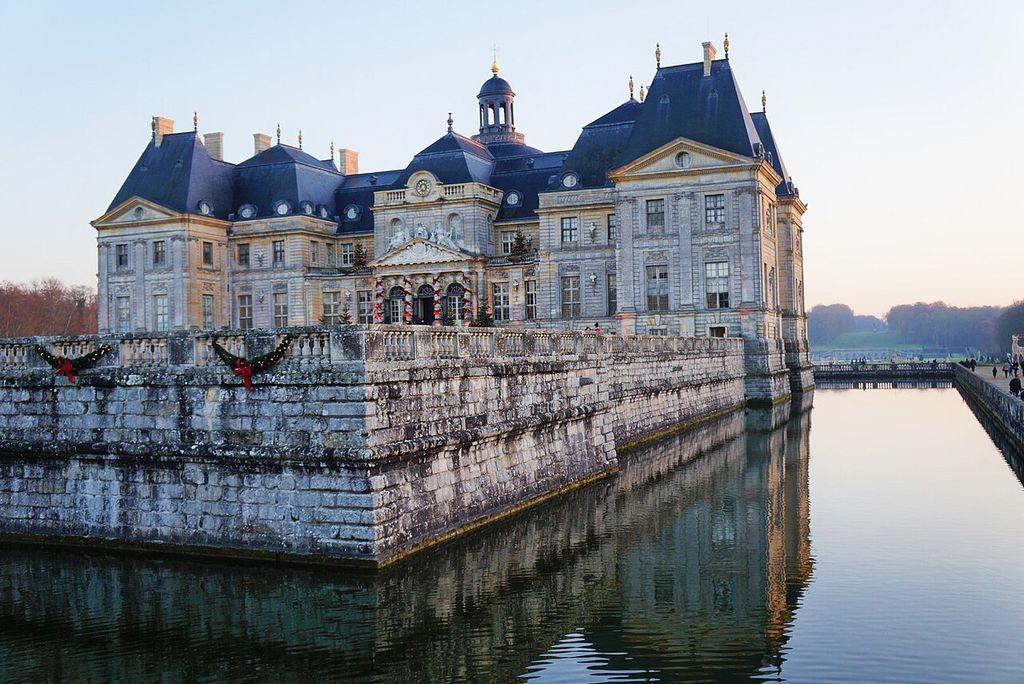 The Château de Vaux-le-Vicomte is a baroque French château located in Maincy, near Melun, 55 kilometres (34 mi) southeast of Paris in the Seine-et-Marne département of France.