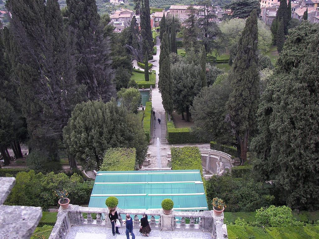 Garden at Villa d'Este in Tivoli
