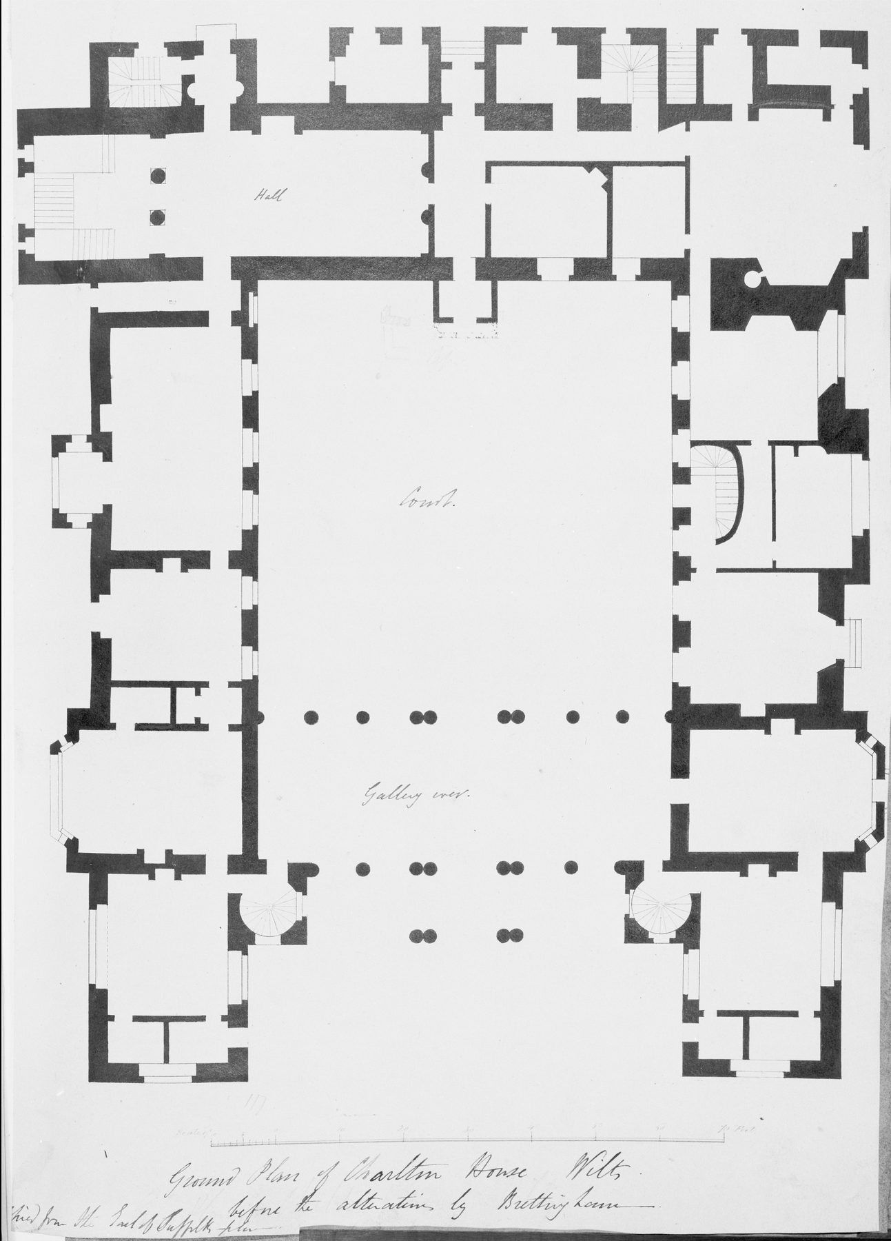 Charlton House floor plan Met public-domain collection drawing