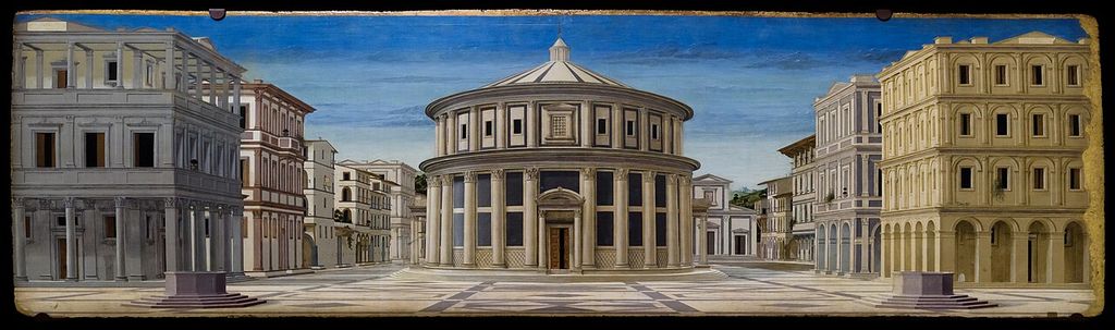 Ideal City, Unknown Author, 1470-1480 Galleria Nazionale delle Marche, Urbino Oil on panel, 67 x 238.5 cm This perspectival city view, known worldwide as the Ideal City , is perhaps the most emblematic work of….