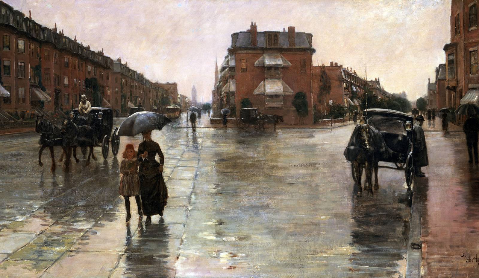 Rainy Day, Boston by Childe Hassam