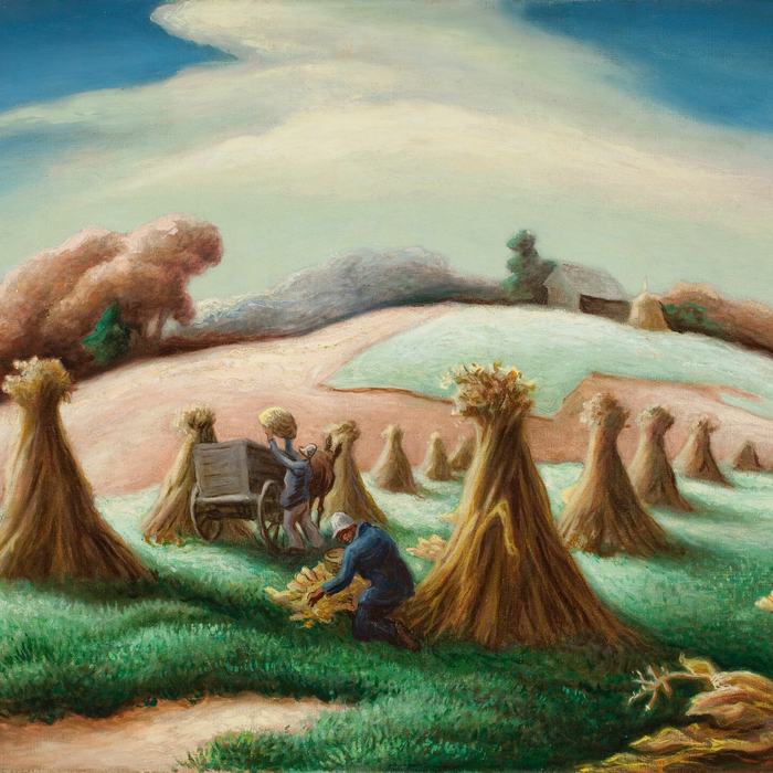 Corn and Winter Wheat by Thomas Hart Benton