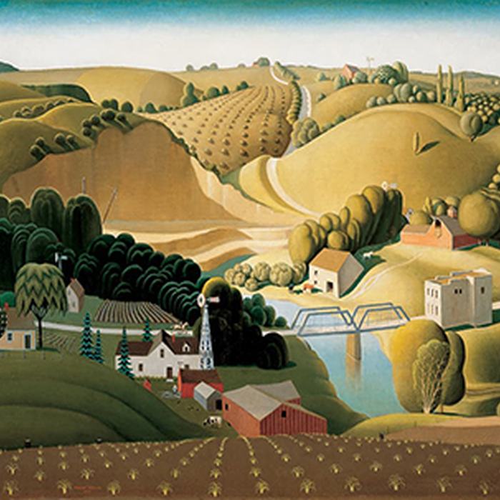 Stone City, Iowa by Grant Wood
