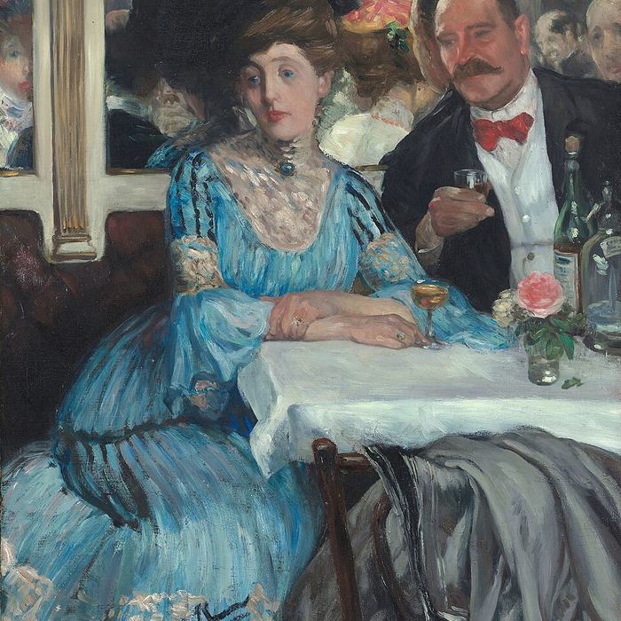 At Mouquin’s by William Glackens