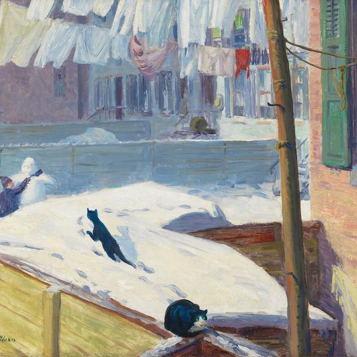 Backyards, Greenwich Village by John Sloan