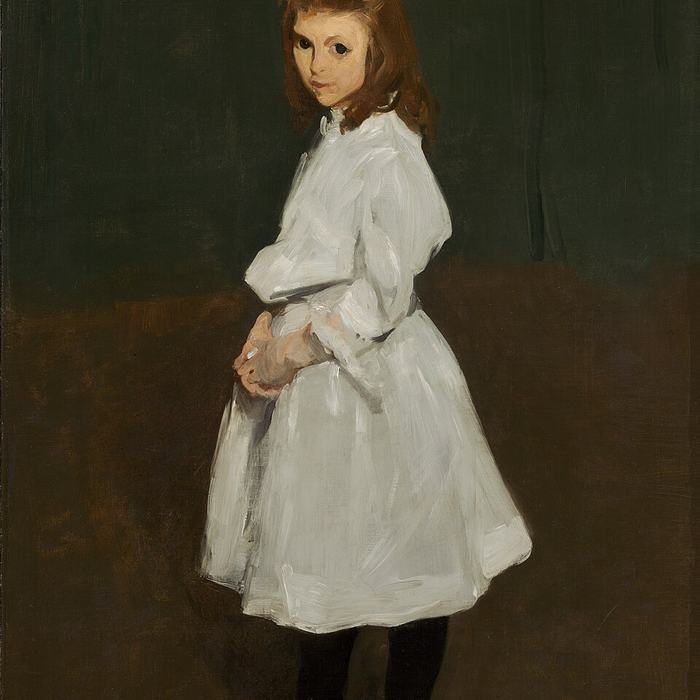 Little Girl in White (Queenie Burnett) by George Bellows