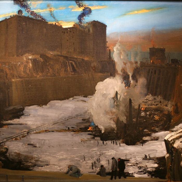 Pennsylvania Station Excavation by George Bellows