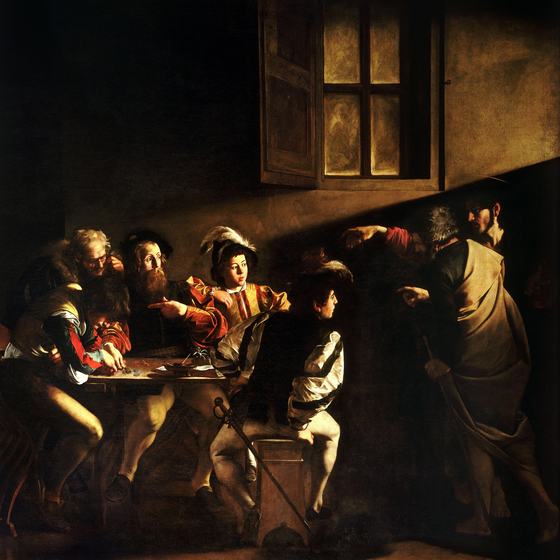 The Calling of Saint Matthew by Caravaggio