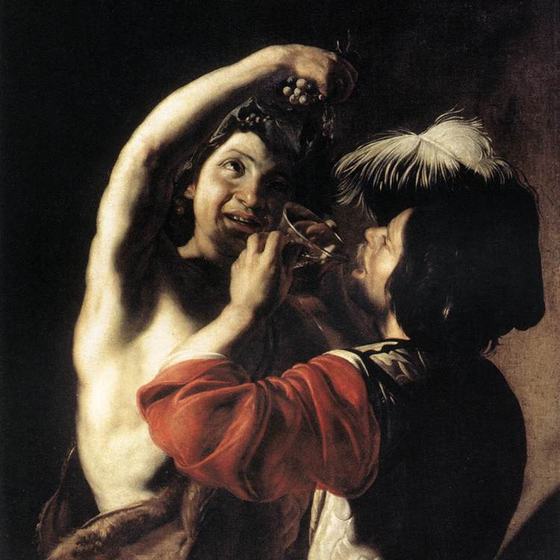 Bacchus and a Drinker