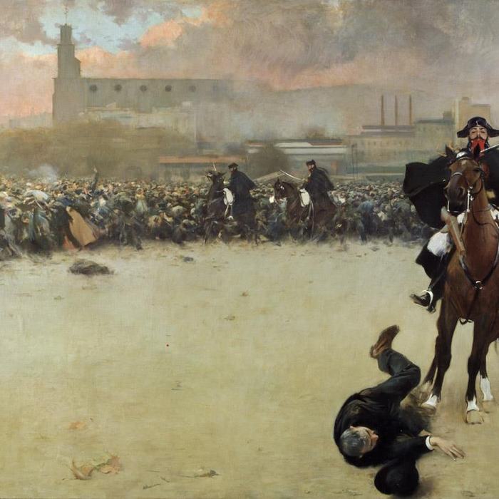 La Càrrega by Ramon Casas