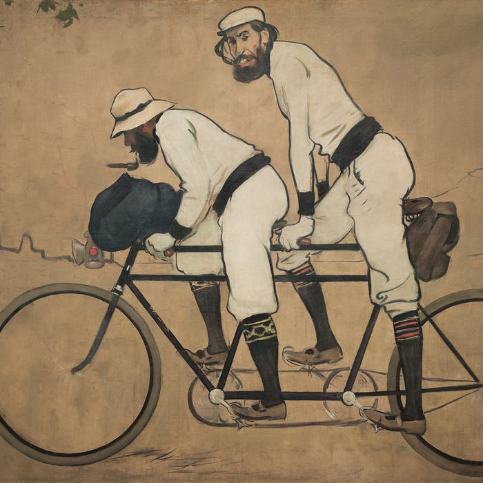 Ramon Casas and Pere Romeu on a Tandem by Ramon Casas