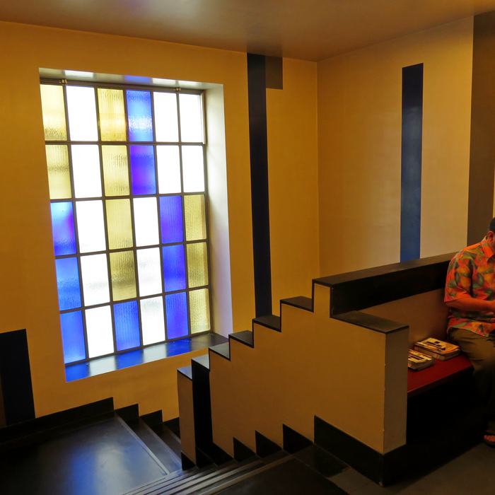 Aubette 1928 interior by Theo van Doesburg, Sophie Taeuber-Arp and Jean Arp