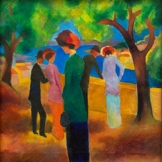 Lady in a Green Jacket