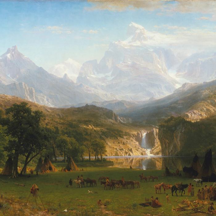 The Rocky Mountains, Lander's Peak by Albert Bierstadt
