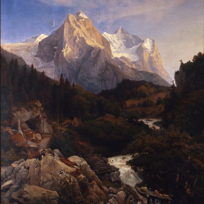 The Wetterhorn by Johann Wilhelm Schirmer