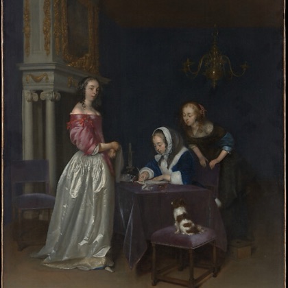 Curiosity by Gerard ter Borch the Younger, ca. 1660–62