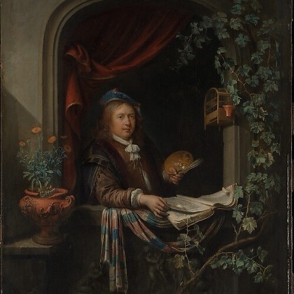 Self-Portrait by Gerrit Dou, ca. 1665