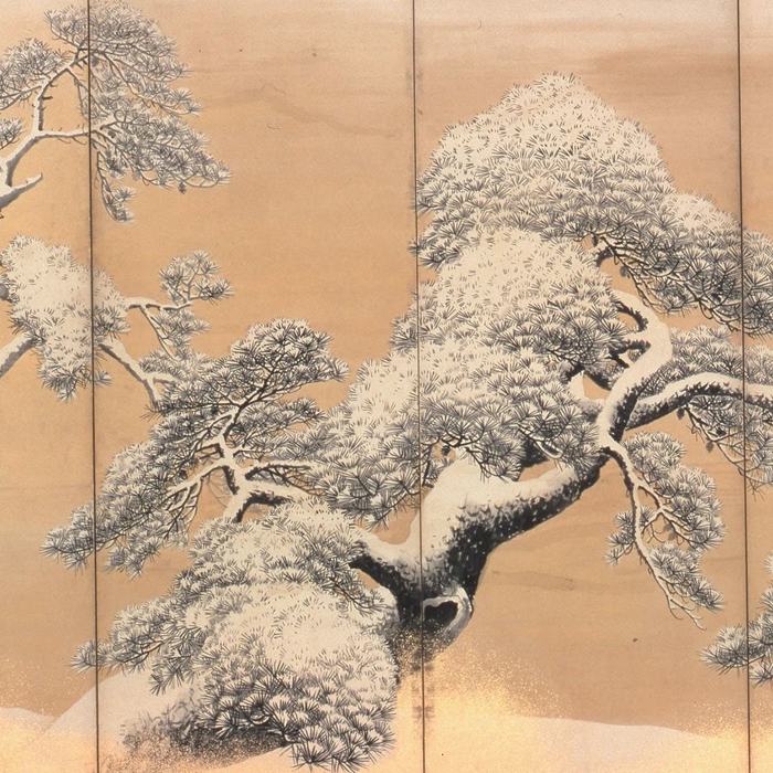 Pine Trees in Snow by Maruyama Ōkyo