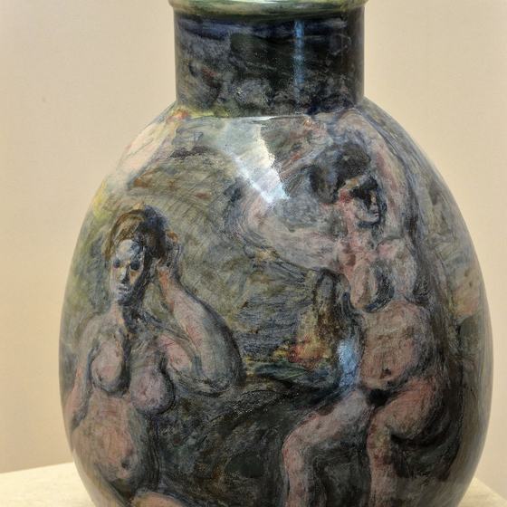 Vase: Four Women in a Landscape