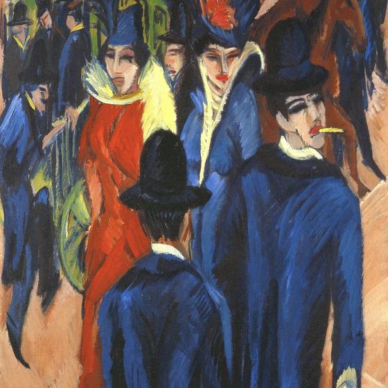 Berlin Street Scene by Ernst Ludwig Kirchner