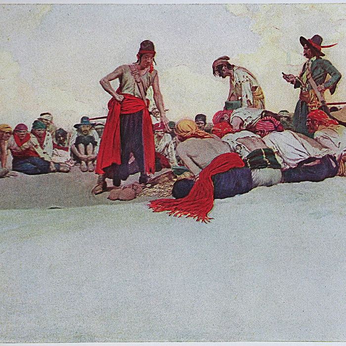Pirates Dividing the Treasure by Howard Pyle