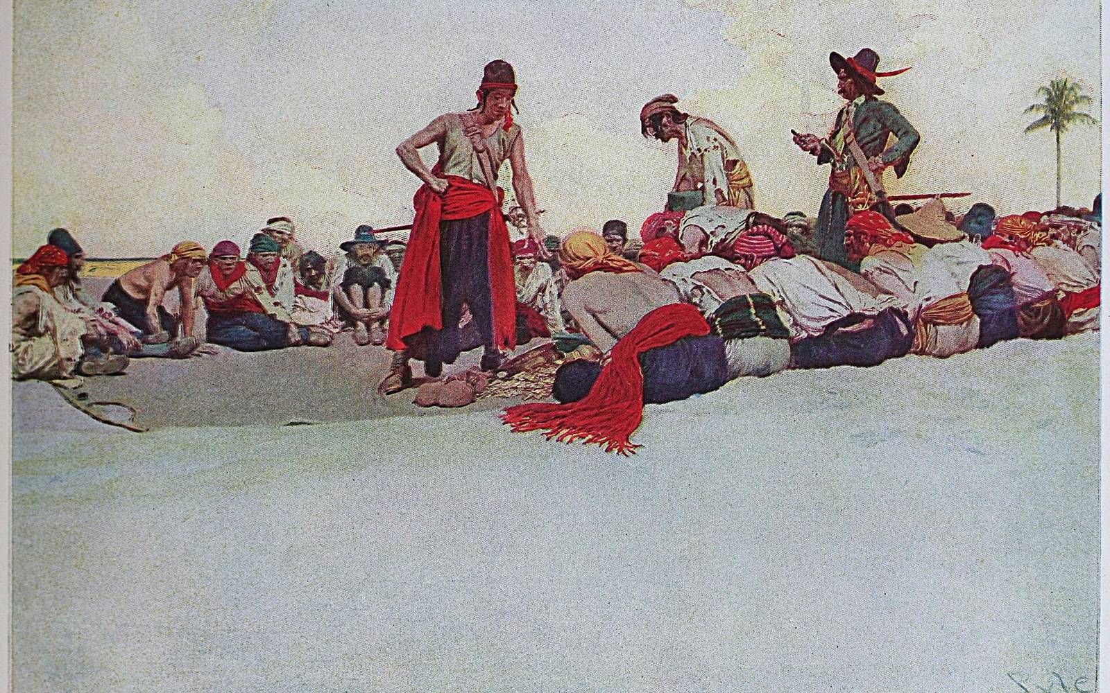 Pirates Dividing the Treasure by Howard Pyle
