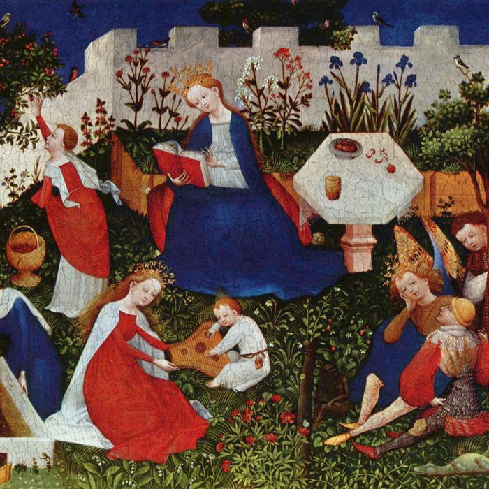 The Little Garden of Paradise by Upper Rhenish Master