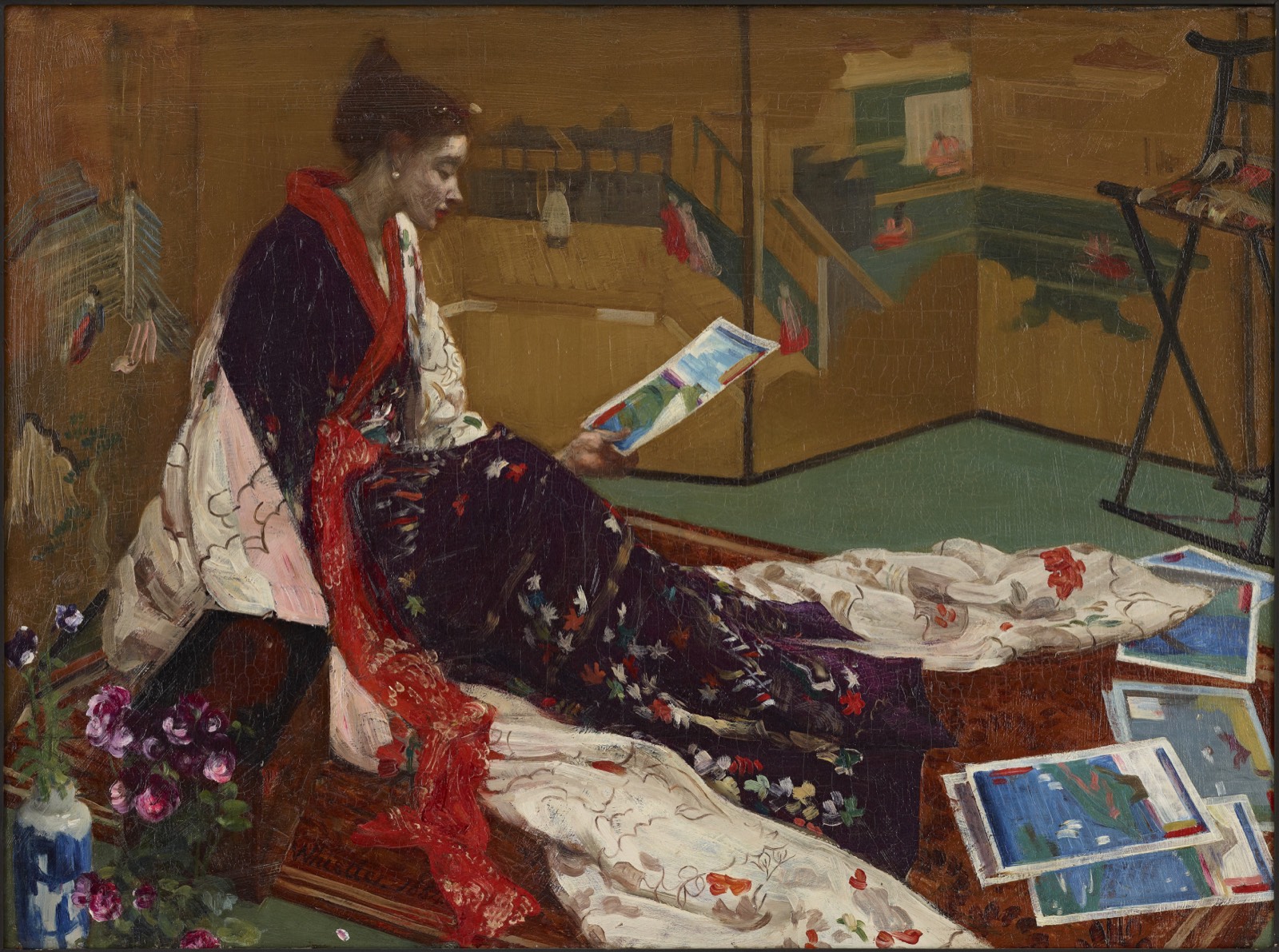 Caprice in Purple and Gold: The Golden Screen by James McNeill Whistler