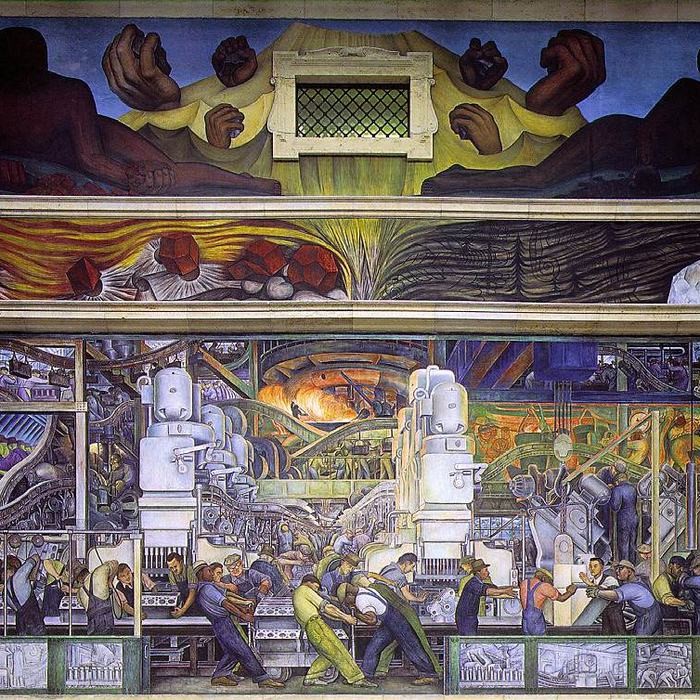Detroit Industry, North Wall by Diego Rivera