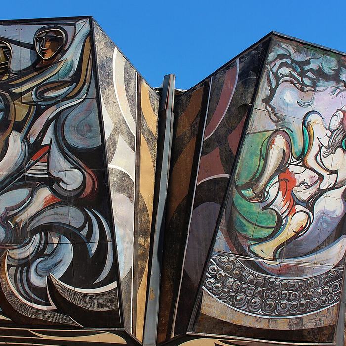 The March of Humanity (exterior detail) by David Alfaro Siqueiros