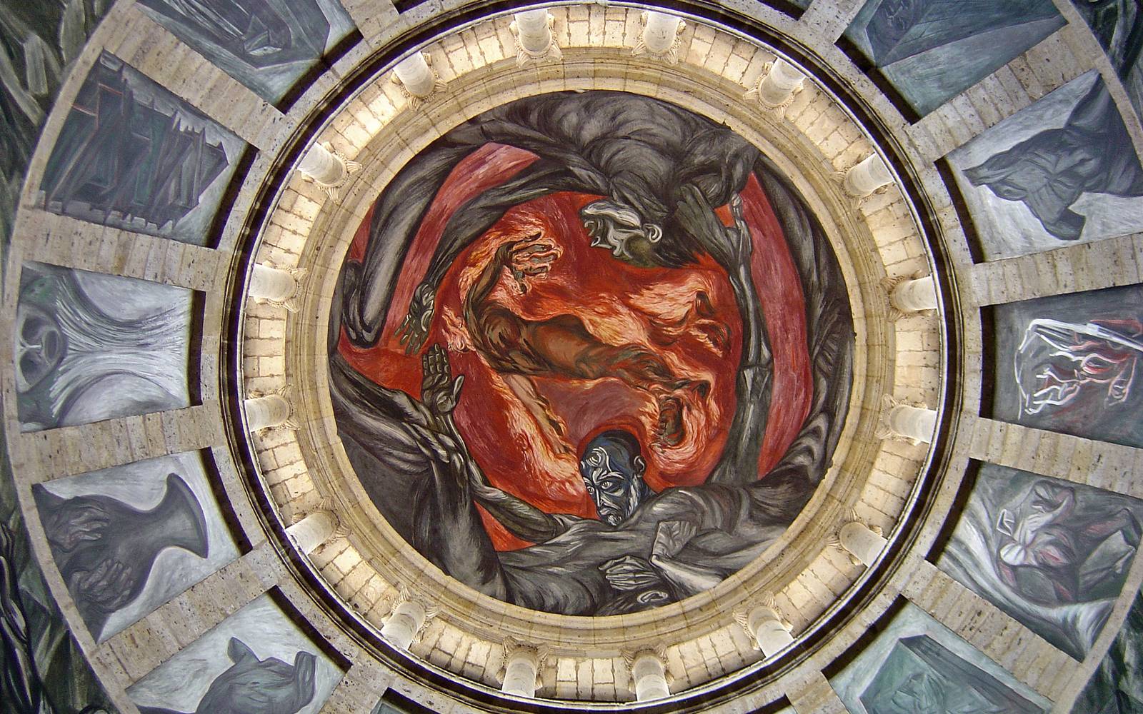 The Man of Fire by José Clemente Orozco