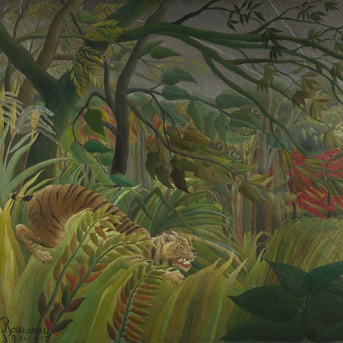 Surprised! (Tiger in a Tropical Storm) by Henri Rousseau