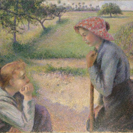 Two Young Peasant Women