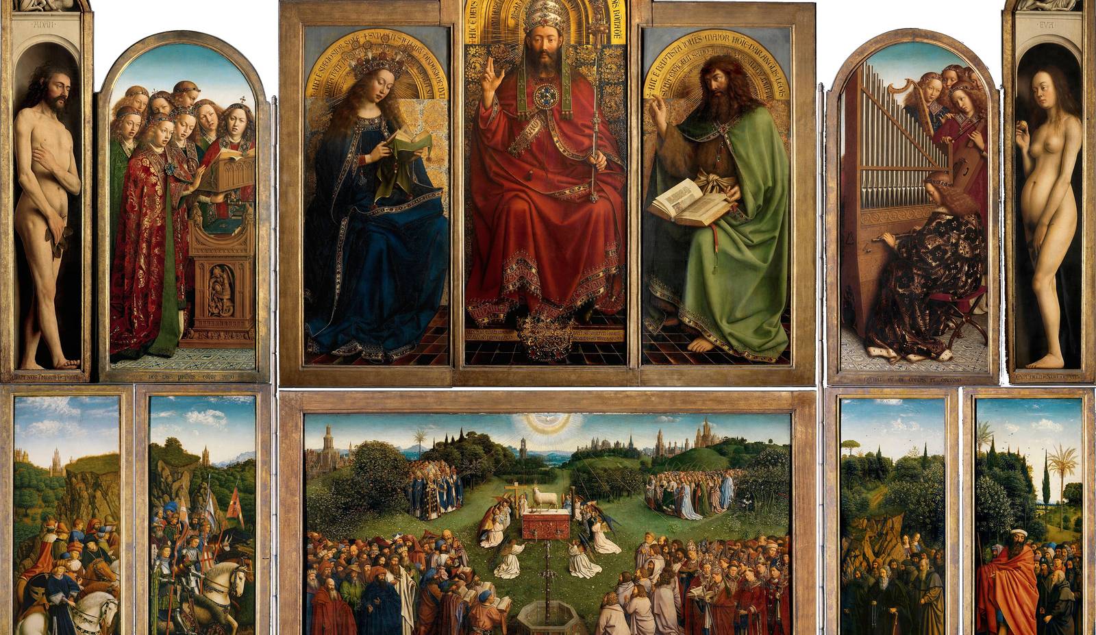 The Ghent Altarpiece by Hubert and Jan van Eyck