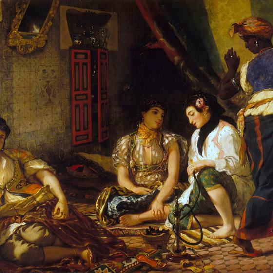 Women of Algiers in Their Apartment by Eugène Delacroix