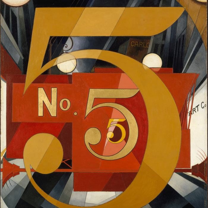I Saw the Figure 5 in Gold by Charles Demuth