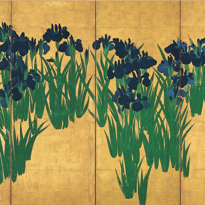 Irises by Ogata Kōrin
