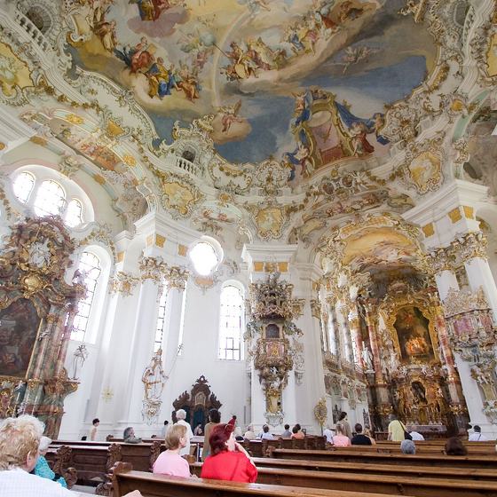 Pilgrimage Church of Wies interior