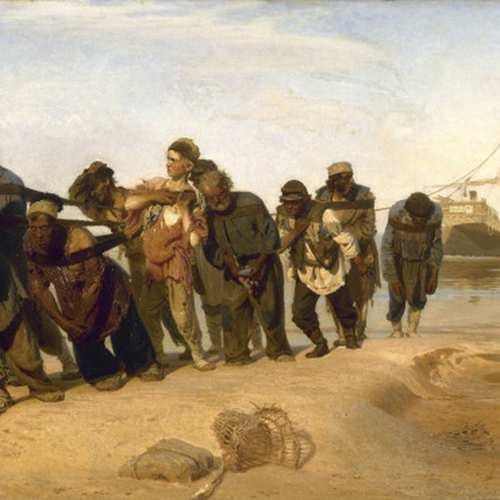 Barge Haulers on the Volga by Ilya Repin
