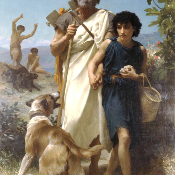 Homer and His Guide by William-Adolphe Bouguereau