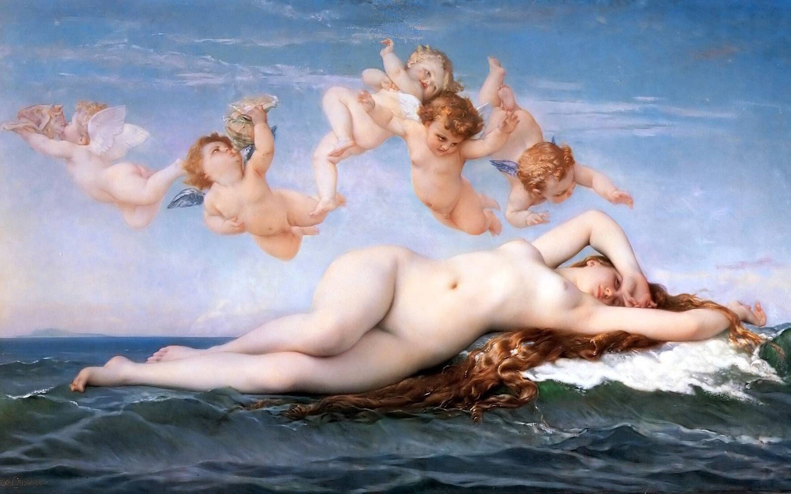 The Birth of Venus by Alexandre Cabanel, 1863