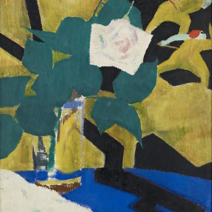 The Rose and the Lacquer Screen by F. C. B. Cadell