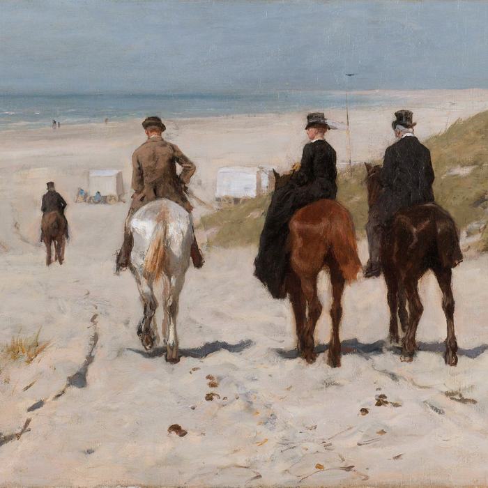 Morning Ride along the Beach by Anton Mauve