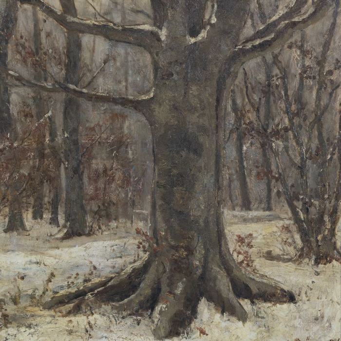 Forest View in Winter by Sientje Mesdag-van Houten